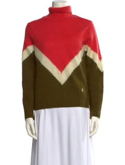 Pre-owned Bogner Wool Colorblock Pattern Sweater In Multi