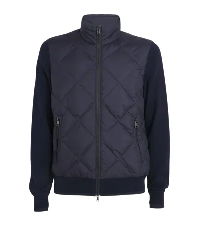 Bogner Wool-down Zisco Hybrid Jacket In Blue