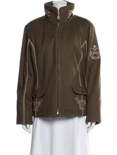 Pre-owned Bogner Wool Evening Jacket In Green