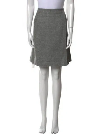 Pre-owned Bogner Wool Knee-length Skirt In Gray