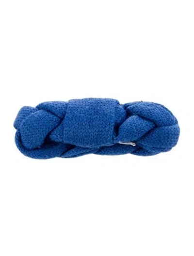 Pre-owned Bogner Wool Knitted Headband In Blue