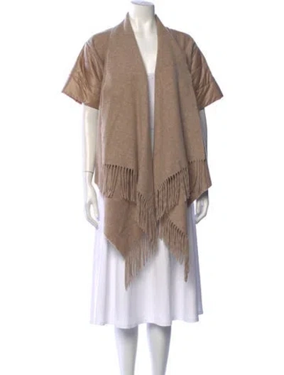 Pre-owned Bogner Wool Open Front Sweater In Neutrals