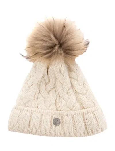 Pre-owned Bogner Wool Pom Pom Beanie In Brown