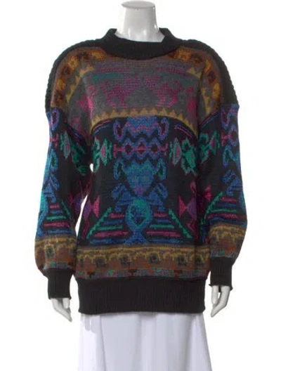 Pre-owned Bogner Wool Printed Sweater In Multi