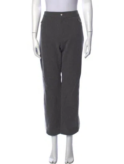 Pre-owned Bogner Wool Straight Leg Pants In Grey