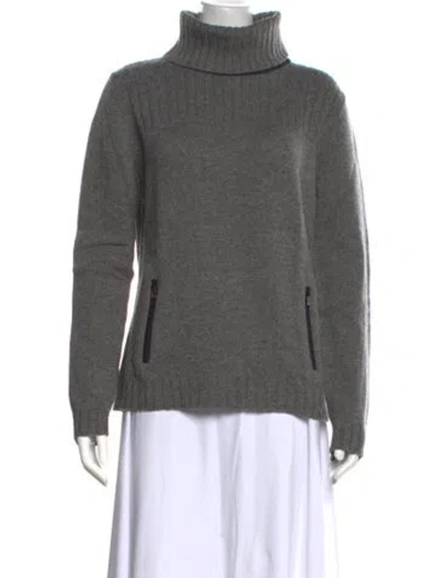 Pre-owned Bogner Wool Turtleneck Sweater In Grey