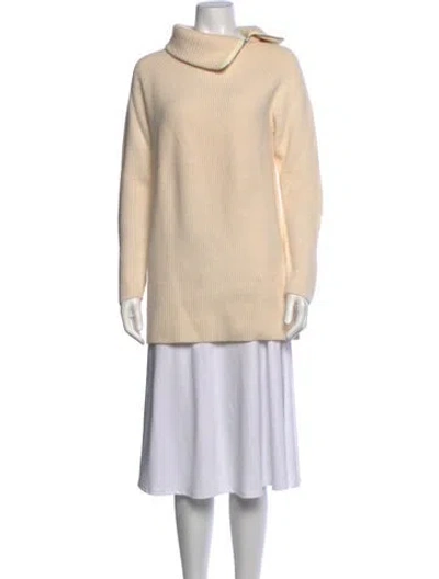 Pre-owned Bogner Wool Turtleneck Sweater In Neutrals