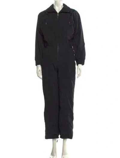 Pre-owned Bogner Wool V-neck Jumpsuit In Black