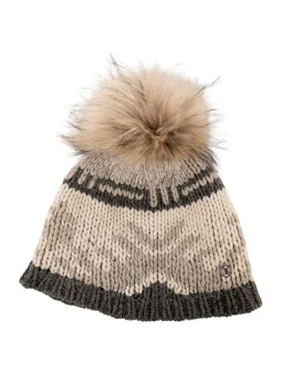 Pre-owned Bogner Woven Beanie In Grey