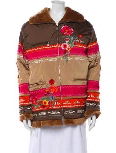 Pre-owned Bogner X Goan Thylmann Printed Jacket In Brown