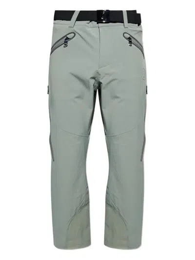 Bogner Zip Belted Trousers In Green
