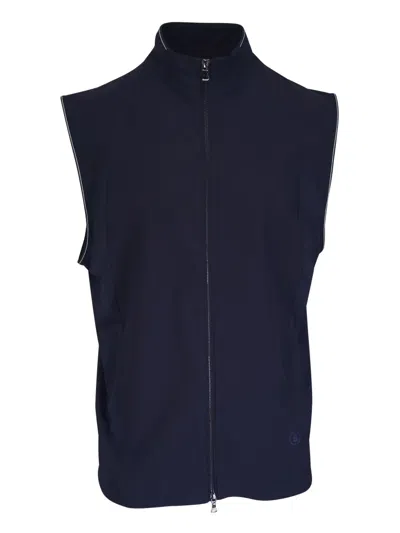Bogner Zip-up Gilet In Blue