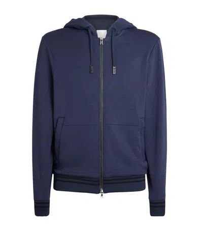 Bogner Zip-up Forest Hoodie In Blue