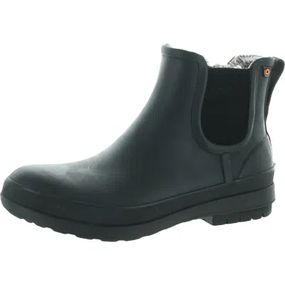 Bogs Amanda Ii Womens Waterproof Ankle Chelsea Boots In Black