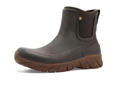 Bogs Arcata Ii Chelsea Men's Rain Boots Dark Brown: 9 M, Rubber