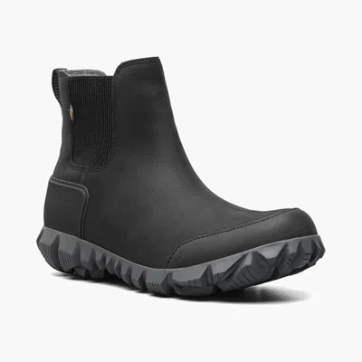 Bogs Arcata Urban 73046-001 Boots Womens Black Leather Winter Chelsea Hawk2697
