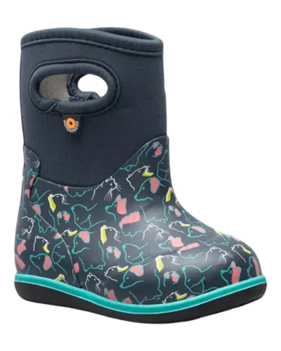 Bogs Kids' Boy's Classic Pet Boots In Ink Blue Multi