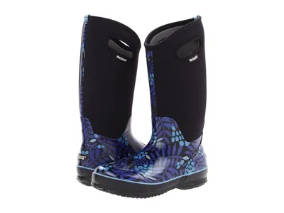 Bogs Classic 71409-460 Boots Women's Blue Round Toe Waterproof Jobb915 In Black
