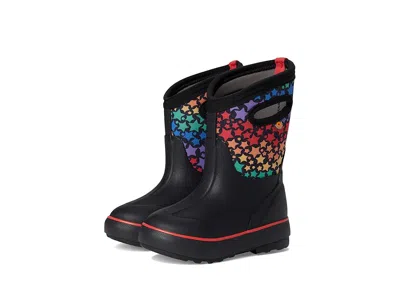 Bogs Classic Ii - Rainbow Stars (toddler/little Kid/big Kid) Kids Shoes Black : 6 Big Kid M, Synthetic