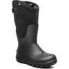 Bogs Classic Seamless Adjustable Calf Tall Rain Boot In Black