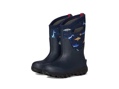 Bogs Classic Seamless Pixel Shark (toddler/little Kid/big Kid) Kids Shoes Navy : 13 Little Kid M, Synthet In Blue