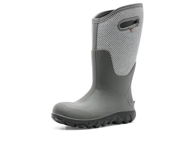 Bogs Classic Seamless Tall - Chevron Women's Rain Boots Gray: 8 M, Rubber