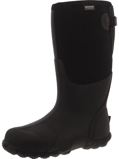 Bogs Clsc High Ajc Mens Tall Pull On Rain Boots In Black