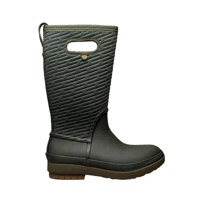 Bogs Crandall Ii Tall Dark Green 72701-301 Women's In Black