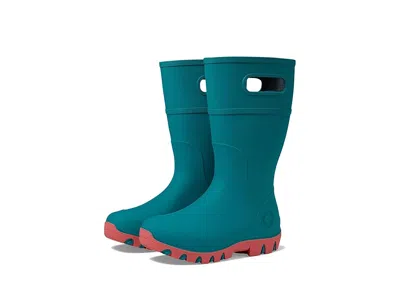 Bogs Essential Rain Tall (toddler/little Kid/big Kid) Kids Shoes Turquoise : 6 Big Kid M, Rubber In Blue