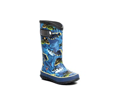 Bogs Fish Rain Boot Kids' In Navy/multicolor