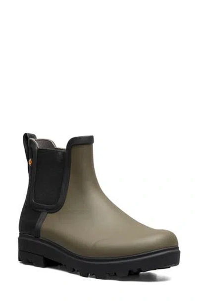 Bogs Holly Waterproof Chelsea Rain Boot In Green