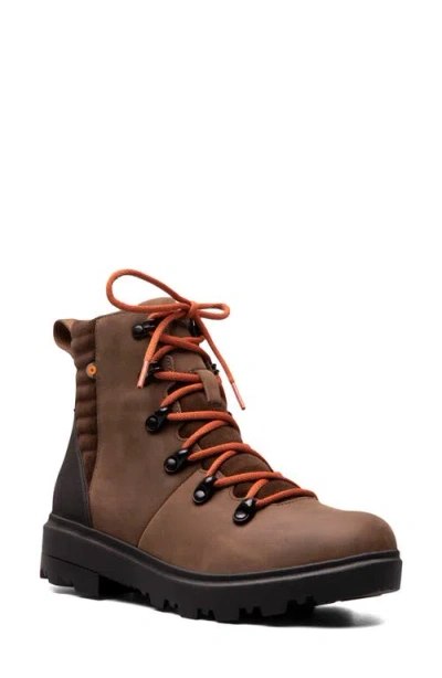 Bogs Holly Waterproof Lace-up Boot In Brown