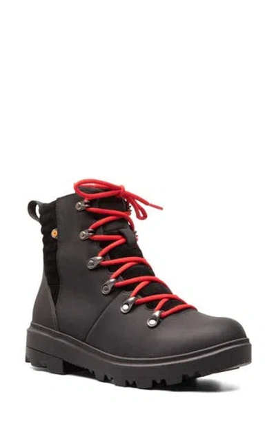 Bogs Holly Waterproof Lace-up Boot In Black