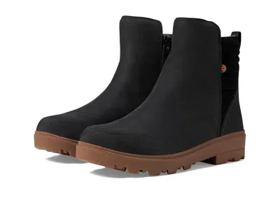 Bogs Holly Zip Leather Ii In Black