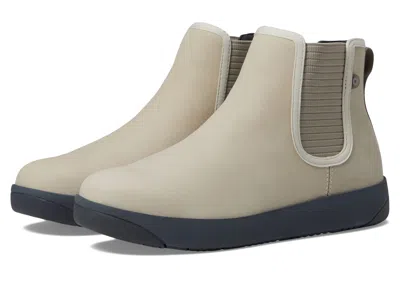 Bogs Kicker Chelsea Leather Boots - Oatmeal In Gray