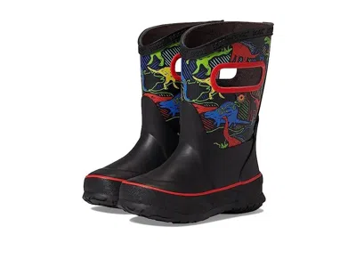 Bogs Kids  Rain Boot Neon Dino 79081-009 Black Waterproof Mid-calf Jobb1538 In Multi