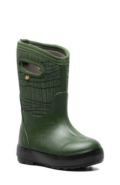 Bogs Kids' Classic Ii Waterproof Boot In Green