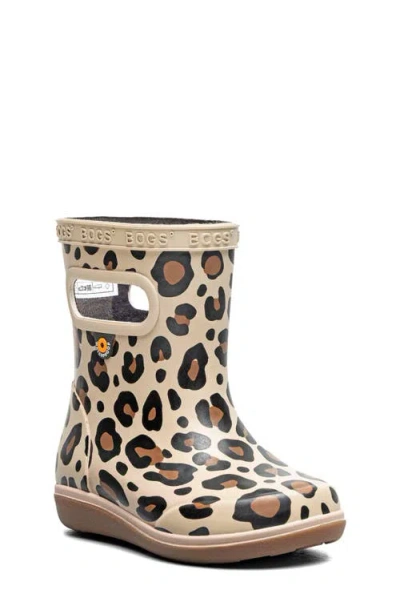 Bogs Kids' Skipper Ii Leopard Rain Boot In Brown