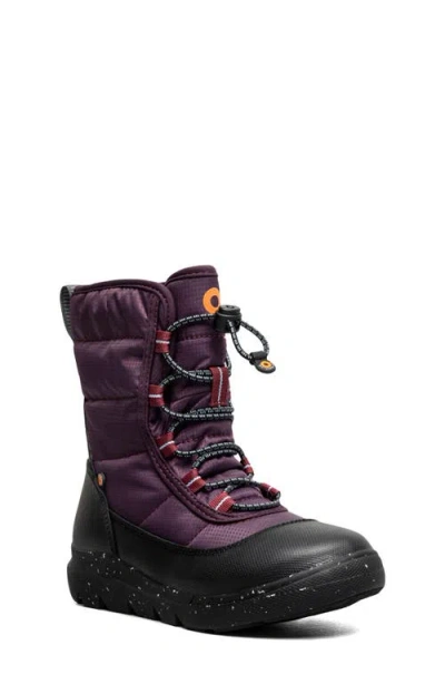 Bogs Kids' Skyline Snow Waterproof Boot In Purple