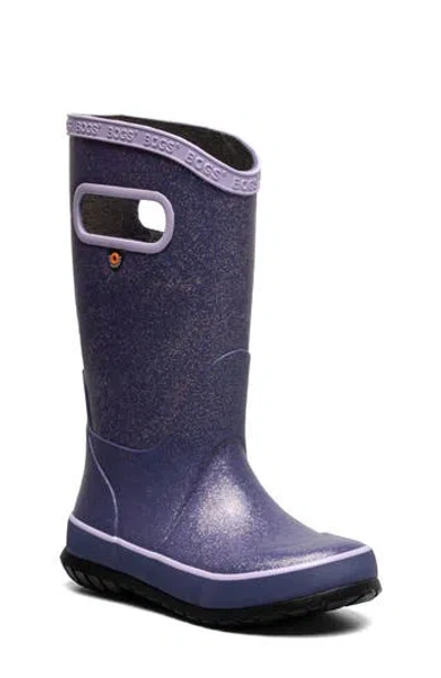 Bogs Kids' Waterproof Rain Boot In Blueberry
