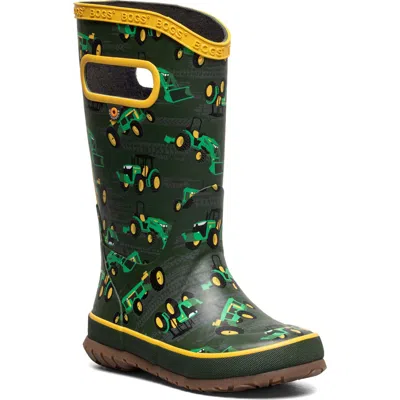 Bogs Kids' Waterproof Rain Boot In Green