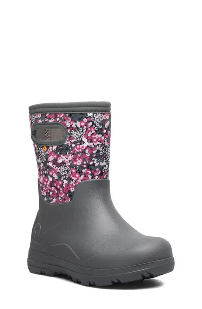 Bogs Kids' York Seamless Waterproof Rain Boot In Black