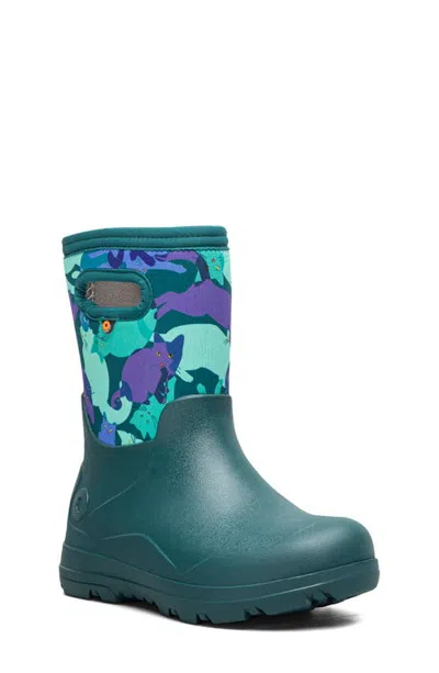 Bogs Kids' York Seamless Waterproof Rain Boot In Green