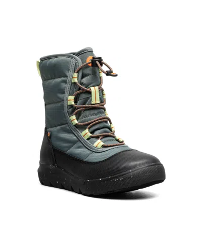 Bogs Kids' Little And Big Boys Skyline Snow Boot In Dark Forest