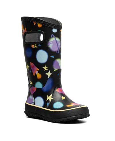 Bogs Kids' Little And Big Girls Rain Boot In Black Multi 1