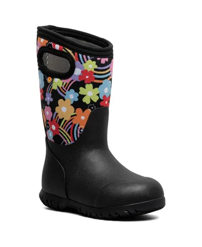 Bogs Kids' Little And Big Girls York Boot In Black Multi