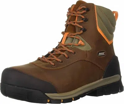 Bogs Men's Bed Rock 8" Insulated Pp Industrial Boot In Brown Multi
