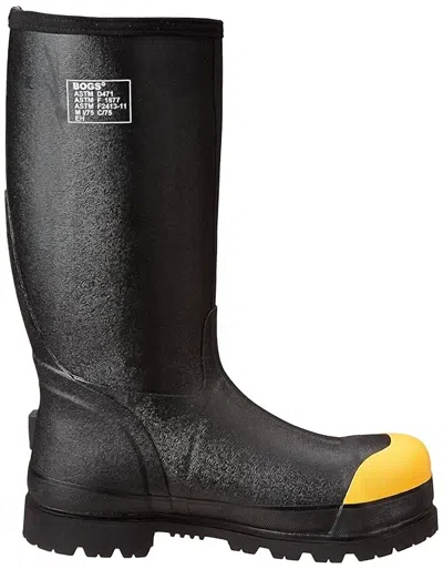 Bogs Men's Forge Steel Toe Lite Waterproof Insulated Work Boot In Black