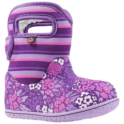 Bogs Kids' N Garden 72483i-540 Toddler Purple Floral Waterproof Winter Boot Htat929