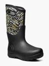 Bogs Neo-classic Exotic 72709-009 Women's Black Waterproof Farm Boot Jobb1530 In Black